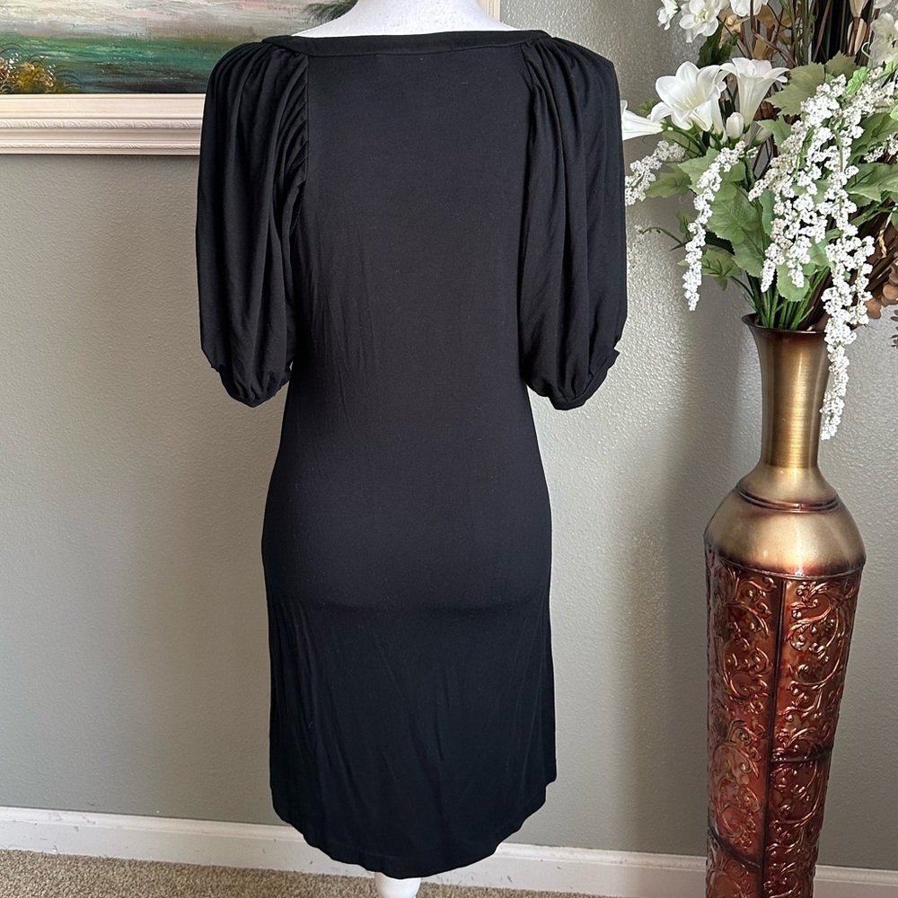 Banana Republic Black Square Neck Dress Size Small - Picture 13 of 17